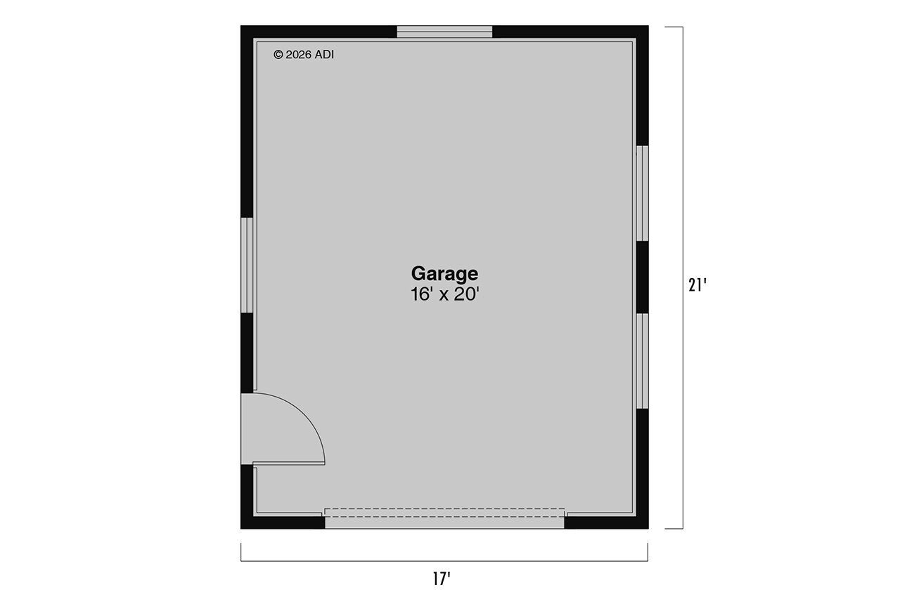 Farmhouse House Plan - Garage 34300 - 1st Floor Plan
