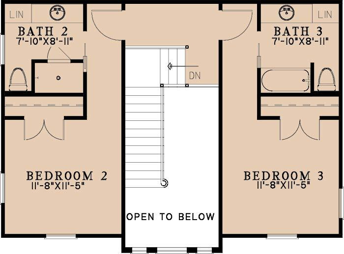 Secondary Image - Farmhouse House Plan - Southern Grace 24697 - 2nd Floor Plan