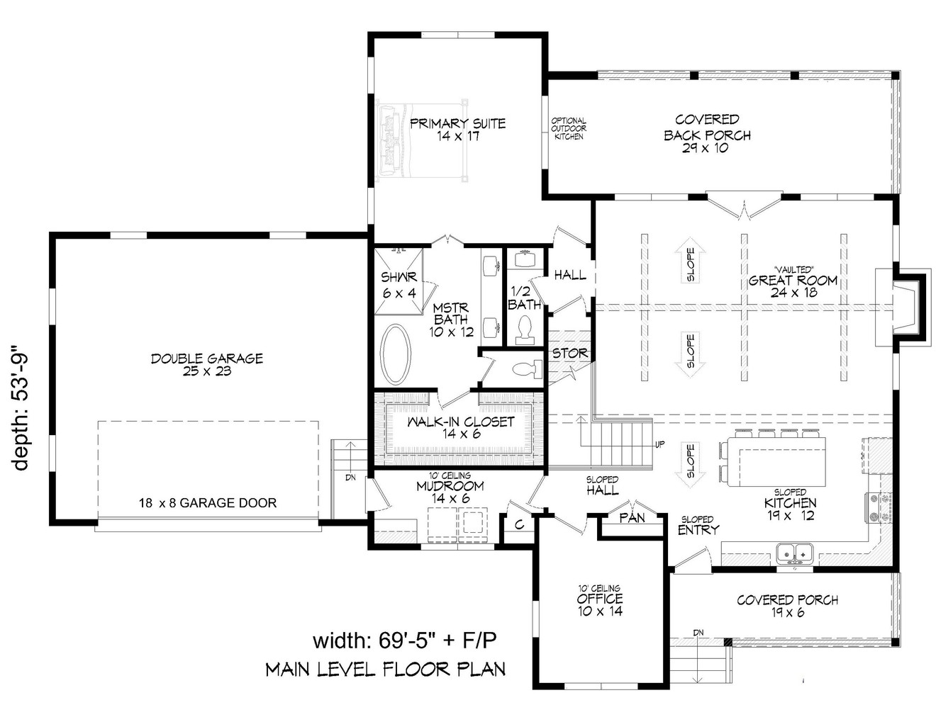 Farmhouse House Plan - Cashew Ridge Farmhouse 36873 - 1st Floor Plan