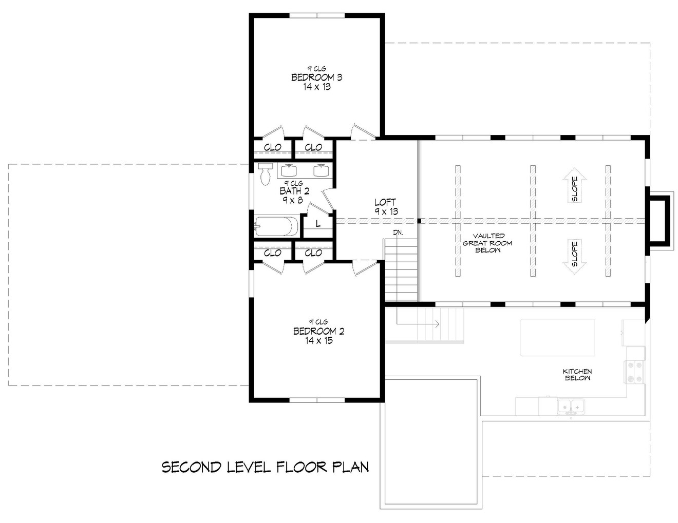 Farmhouse House Plan - Cashew Ridge Farmhouse 36873 - 2nd Floor Plan
