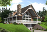 A-Frame House Plan - 10613 - Front Exterior