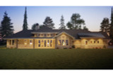 Secondary Image - Ranch House Plan - Oyster Point 10827 - Rear Exterior