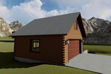 Lodge Style House Plan - Leek 10832 - Left Exterior