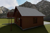 Lodge Style House Plan - Leek 10832 - Left Exterior