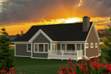 Secondary Image - Ranch House Plan - 10864 - Rear Exterior