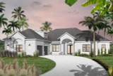 Mediterranean House Plan - Amelia 11083 - Front Exterior
