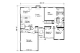 Traditional House Plan - 11443 - 1st Floor Plan