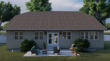 Ranch House Plan - Gibsons 11545 - Rear Exterior
