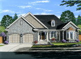European House Plan - The Windemere 11759 - Front Exterior