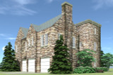 European House Plan - Dailey 12057 - Left Exterior