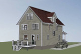 Country House Plan - 12298 - Left Exterior