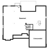 Secondary Image - Ranch House Plan - Baldwin 12361 - Basement Floor Plan