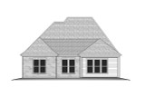 European House Plan - 12401 - Rear Exterior