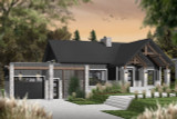 Secondary Image - Farmhouse House Plan - Olympe 3 12408 - Front Exterior