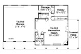 Country House Plan - 12424 - 1st Floor Plan