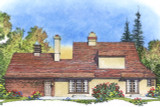 European House Plan - 12575 - Rear Exterior