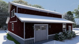 Farmhouse House Plan - Eddie 12686 - Left Exterior