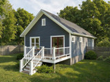 Country House Plan - 12720 - Left Exterior