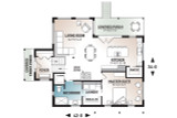 Modern House Plan - Billy 12900 - 1st Floor Plan