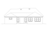 Secondary Image - Craftsman House Plan - 13247 - Rear Exterior