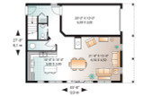 Cape Cod House Plan - The Saddlery 2 13333 - 1st Floor Plan