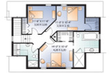 Cape Cod House Plan - The Saddlery 2 13333 - 2nd Floor Plan