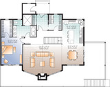 Craftsman House Plan - The Lakeshore 13858 - 1st Floor Plan