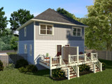 Bungalow House Plan - 13894 - Rear Exterior