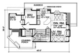 Lodge Style House Plan - Seabourne 14038 - 1st Floor Plan