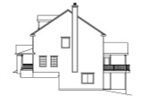 Colonial House Plan - Hanson 14154 - Right Exterior