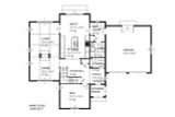 Tudor House Plan - Cadillac 14275 - 1st Floor Plan