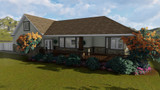 Ranch House Plan - Adamson 14325 - Rear Exterior