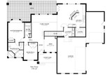 Ranch House Plan - Adamson 14325 - 1st Floor Plan