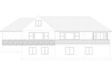 Ranch House Plan - Adamson 14325 - Rear Exterior