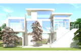 Modern House Plan - Abilene 14403 - Rear Exterior