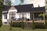 Secondary Image - Craftsman House Plan - Muskoka 14509 - Rear Exterior