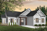 Craftsman House Plan - Providence 5 14857 - Front Exterior