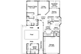 Mediterranean House Plan - Coronado 14909 - 1st Floor Plan