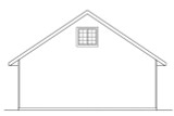 Traditional House Plan - Garage 15068 - Rear Exterior