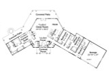 Lodge Style House Plan - Willow Creek 15205 - 1st Floor Plan