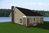 Secondary Image - Country House Plan - 15249 - Rear Exterior