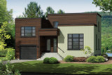 Contemporary House Plan - 15484 - Front Exterior