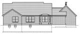 Secondary Image - Ranch House Plan - Claudia 15553 - Rear Exterior