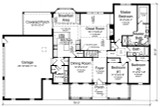 Ranch House Plan - Claudia 15553 - 1st Floor Plan