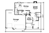 Craftsman House Plan - Sunflower Creek 15574 - 1st Floor Plan