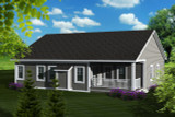 Secondary Image - Ranch House Plan - 15906 - Rear Exterior