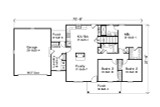 Ranch House Plan - 15969 - 1st Floor Plan