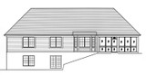 Country House Plan - Romone 16074 - Rear Exterior