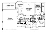 Country House Plan - Romone 16074 - 1st Floor Plan