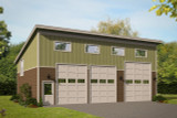 Contemporary House Plan - Garden Hwy 16357 - Front Exterior